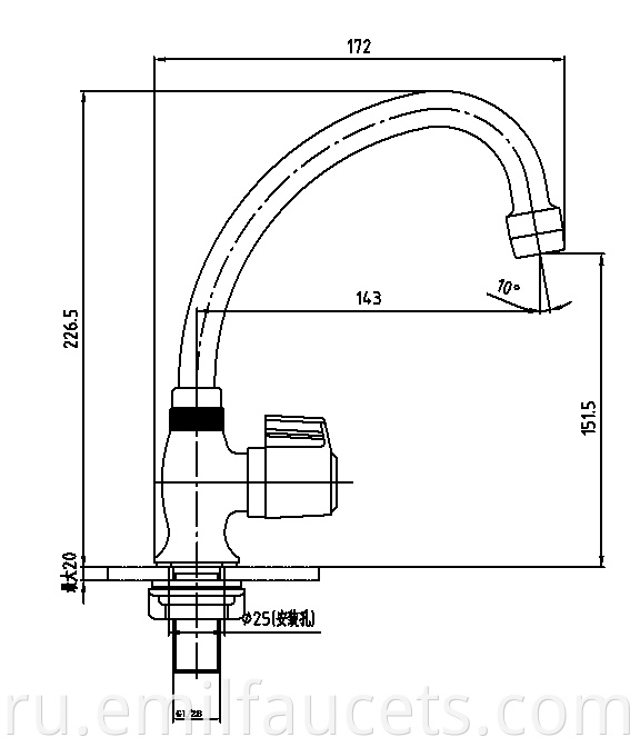 Washing machine faucet